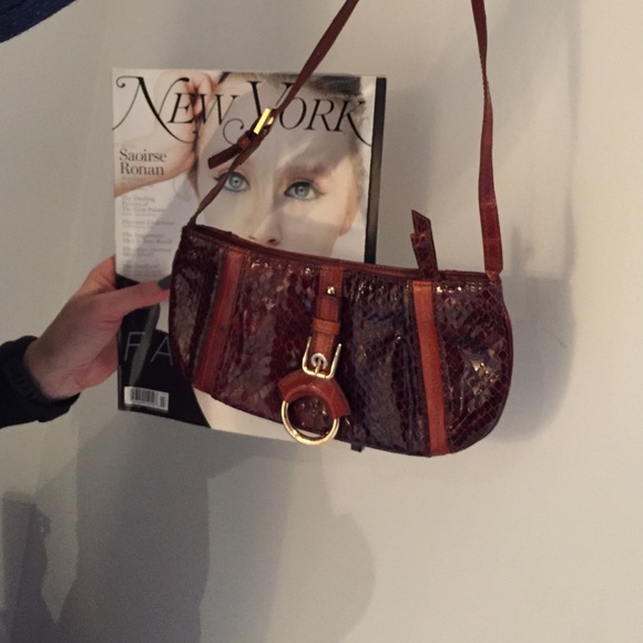 Dolce & Gabbana snakeskin horsebit purse - Picture 1 of 3