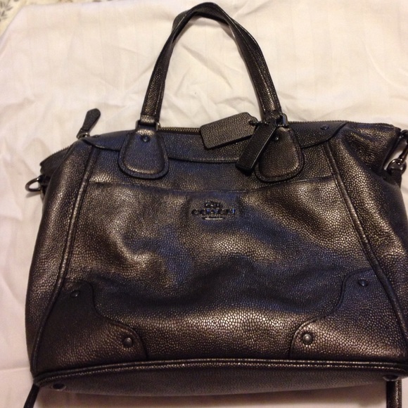 ⚜COACH handbag! EUC Gunmetal color