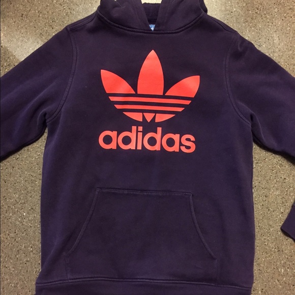 Purple and orange Adidas sweatshirt