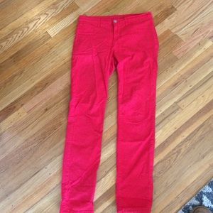J Brand skinny jeans- Bright red