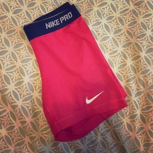 Nike pro workout shorts