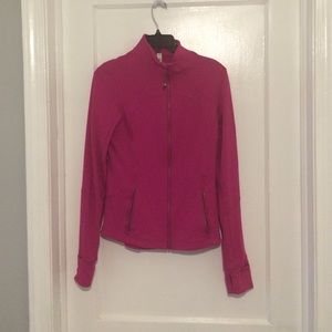 EUC Size 8 Magenta Lululemon Zip-up Jacket