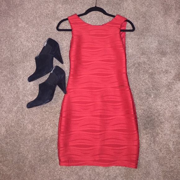 Red dress and heel combo