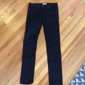 Paige Denim Skyline Skinny Jeans- Black