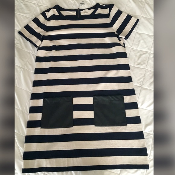 J Crew striped blue dress