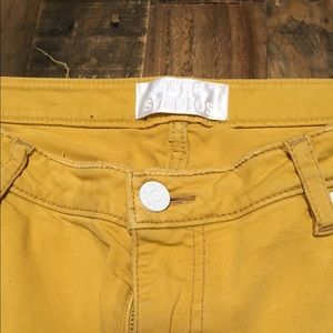 Acne Studios Yellow Skinny/Straight Leg Jeans