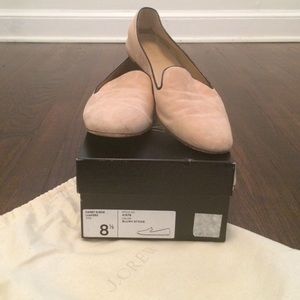 J. Crew Blush Darby Suede Loafers