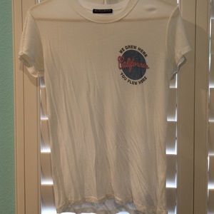 california white brandy melville tshirt:)