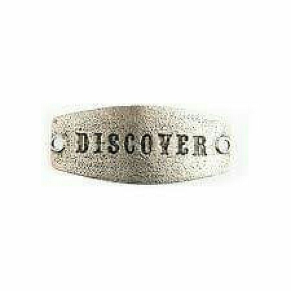 "Discover" small silver sentiment