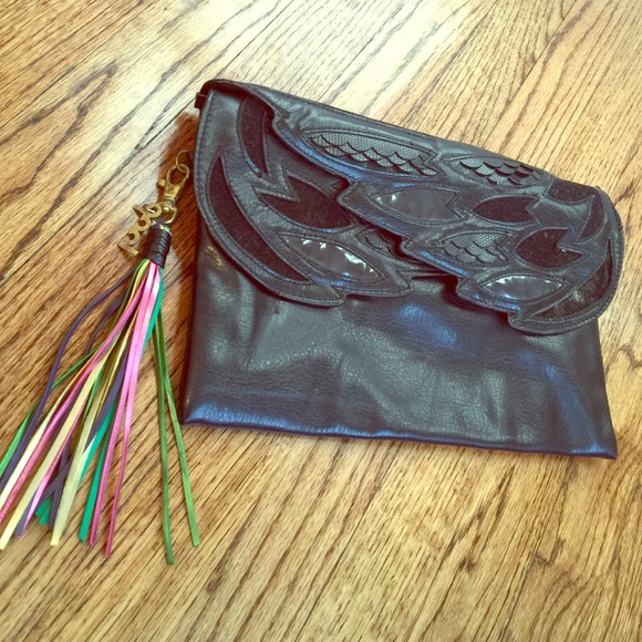 Black clutch bag