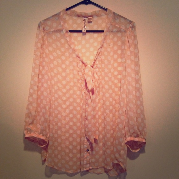 NWOT Polkadot Button Down