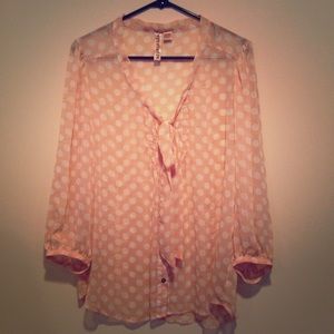 NWOT Polkadot Button Down