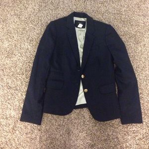 J Crew Wool Blazer in Navy Size 0