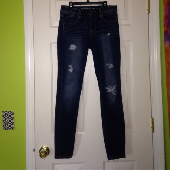American Eagle ripped jeggings
