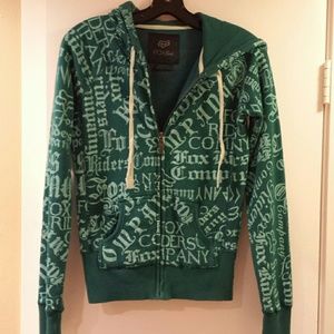 Fox girls green hoodie