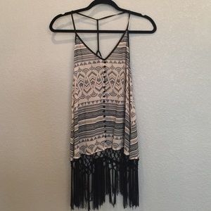 Fringe Sheer Top