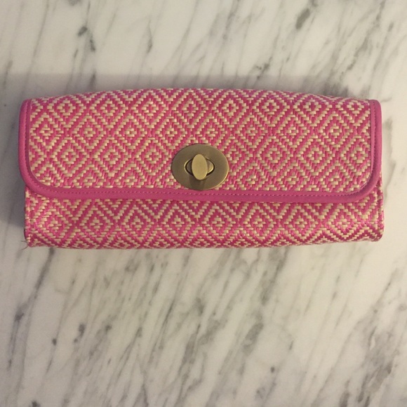 Big Buddha Weave Clutch - Pink