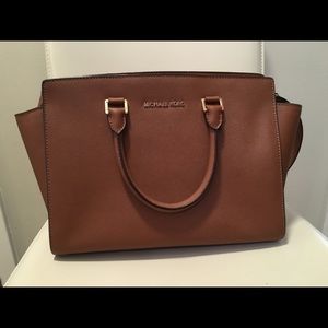 Michael Kors Selma Satchel in Luggage - Large