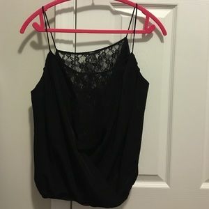 Black lace tank