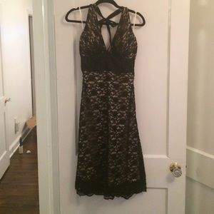 White House Black Market Black Lace Dress