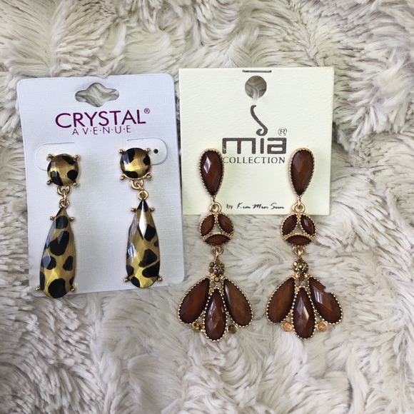 Beautiful Brown & Leopard Earring Bundle