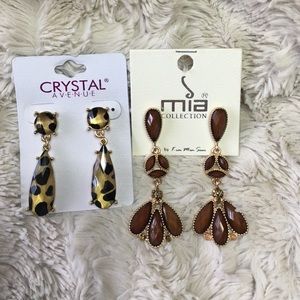 Beautiful Brown & Leopard Earring Bundle