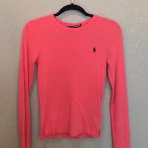Ralph Lauren Coral Long Sleeve Tee