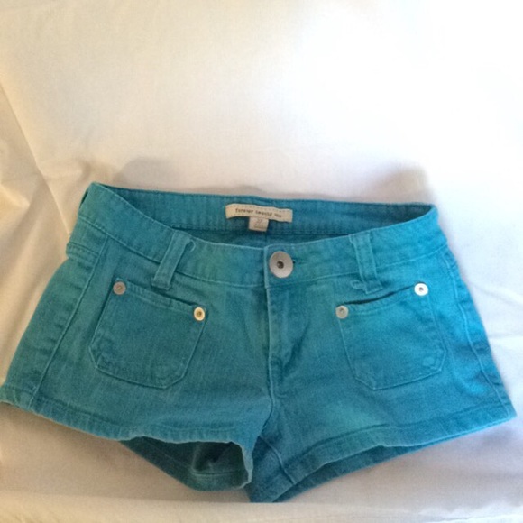 Summer's coming! F21 blue shorts