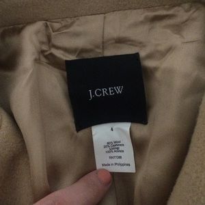 Jcrew camel coat
