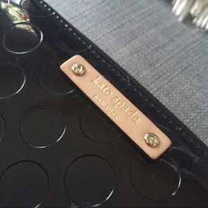 Kate Spade Black Large Patent Wallet
