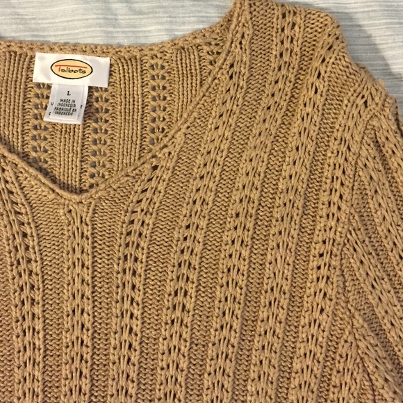 Talbots beige sweater