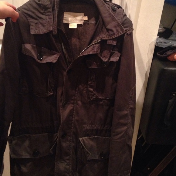 J. Crew gray chino utility jacket