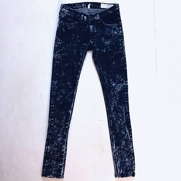 rag & bone SKINNY Acid Wash stretch jeans size 27