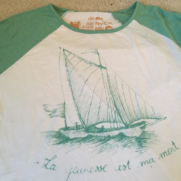 Mint green RVCA baseball tee!