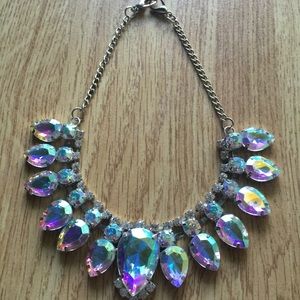 Iridescent statement choker. Pretty colors!