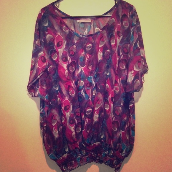 Purple Peacock Blouse