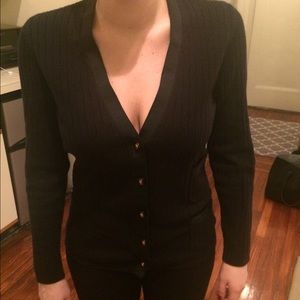 Black cardigan
