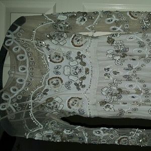 Thread and niddle beaded dress 0