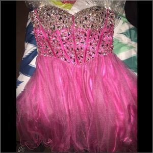 Pink Glam Short Dress