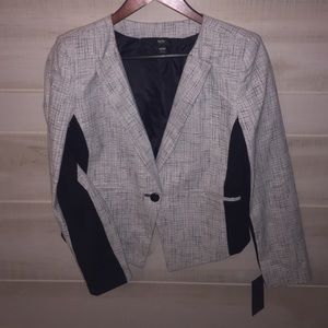 Mossimo B&W blazer with metallic thread, NWT!