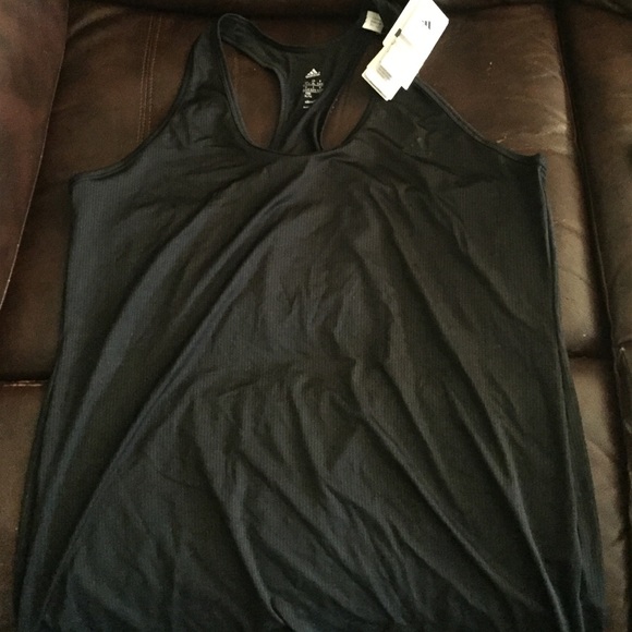 Black racer back workout shirt