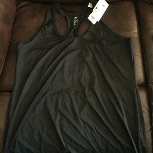 Black racer back workout shirt