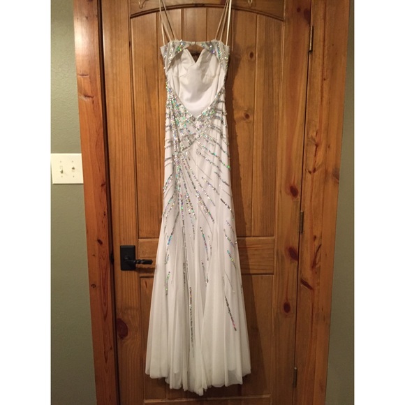 White Sequin Formal/Prom Dress - Picture 2 of 4