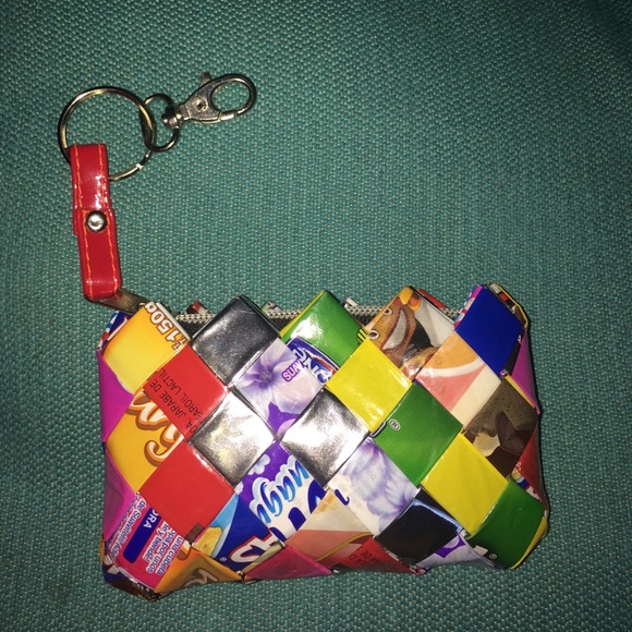 Nahui Ollin Recycled Wrappers Wallet / Coin Purse - Picture 1 of 4