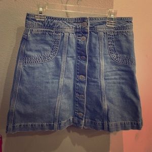 Mid waist Top Shop denim skirt