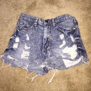 High waisted shorts