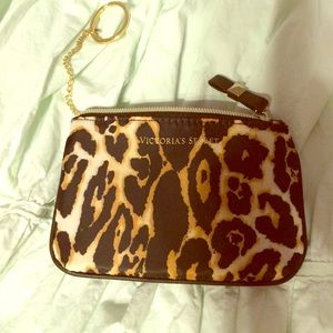 VS cheetah pouch/ wristlet