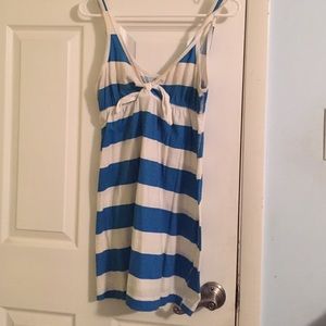 Blue Striped short dress