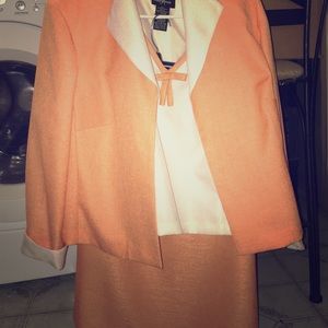 Orange && White 3 Pc. Suit