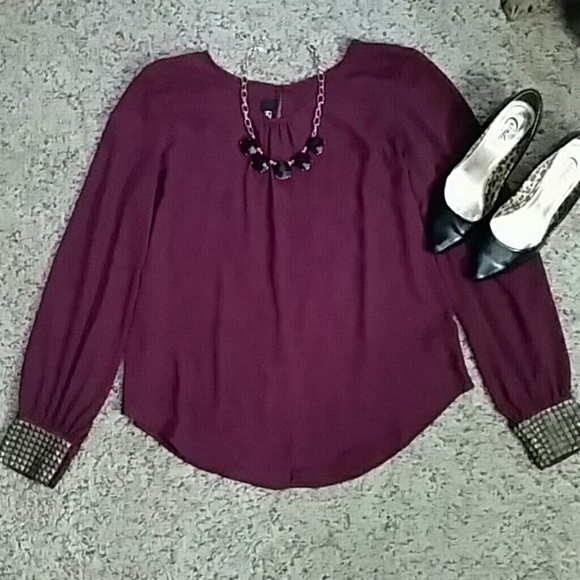 Iz Byer Tops - Flowy Long Sleeve Top
